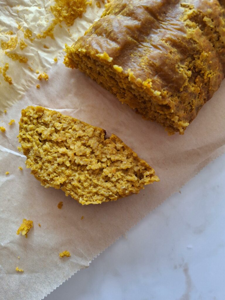 Auf diesem Bild sieht man ein Bild vom fertigen Pumpkin bread, den Diätologin Carina Palm aus Graz und Murtal gebacken hat.